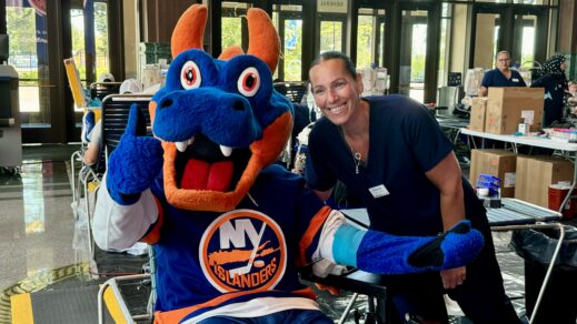NEW YORK BLOOD CENTER AND NEW YORK ISLANDERS TEAM UP TO SAVE LIVES AT SUCCESSFUL ANNUAL BLOOD DRIVE