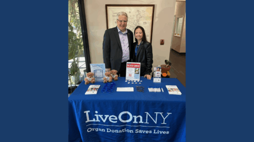 NEW YORK BLOOD CENTER HOSTS BLOOD DRIVE IN HONOR OF DEDICATED PARTNER, LOCAL HEART TRANSPLANT SURVIVOR AND ORGAN & BLOOD DONATION ADVOCATE