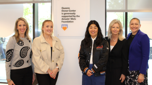 NEW YORK BLOOD CENTER HONORS THE AMAZIN’ METS FOUNDATION FOR $150,000 GRANT TO BENEFIT NEW QUEENS DONOR CENTER 