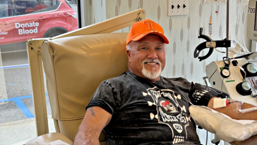 300+ Platelet Donor Frank Delles Continues to Support Our Lifesaving Mission