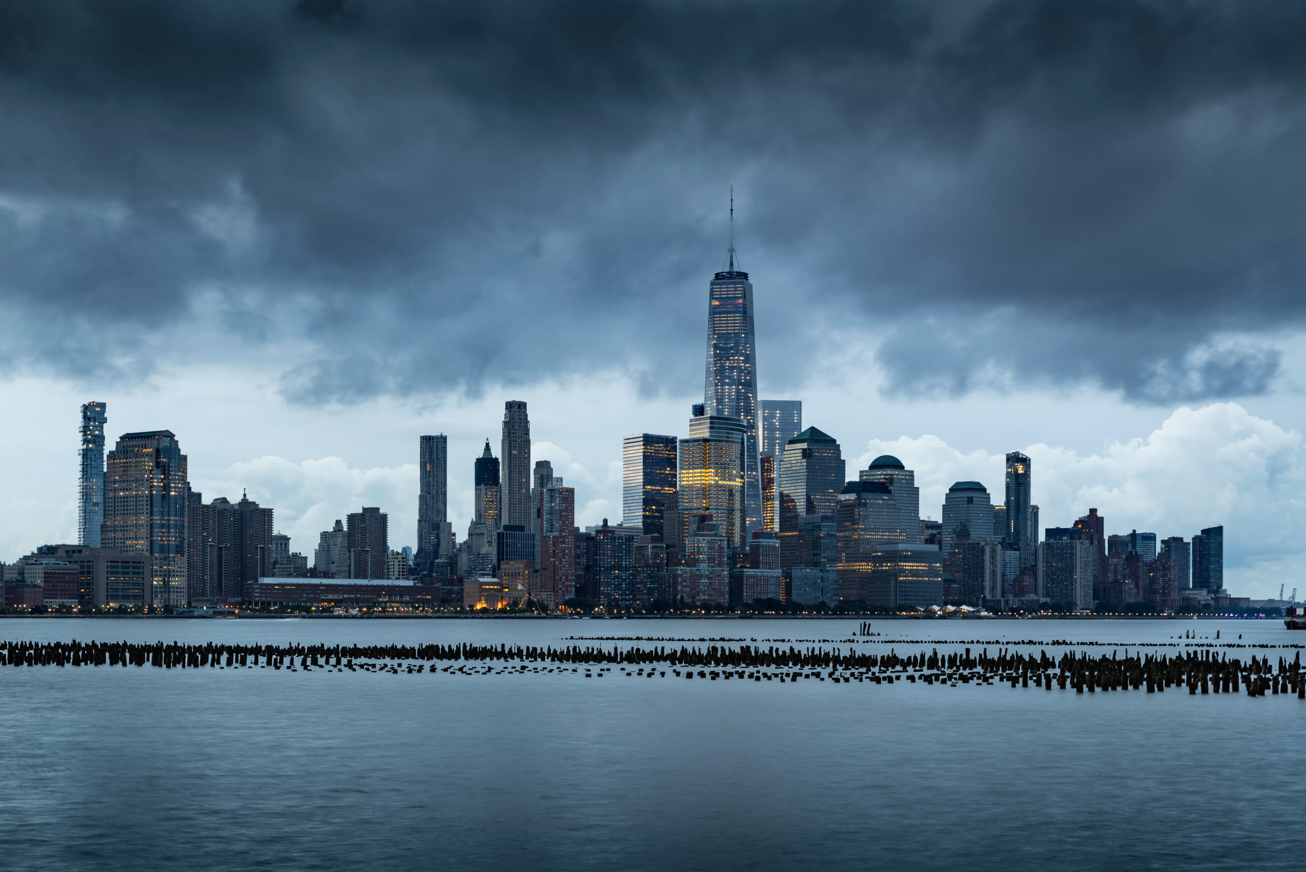 Storm over New York city