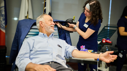 SUNY Chancellor Donates Blood at John Jay College Drive