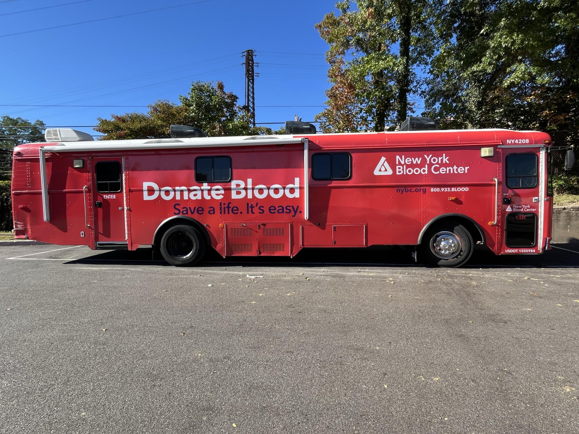 NYBC mobile blood collection unit